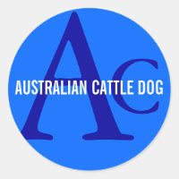 Monograma de perro de ganado vacuno australiano