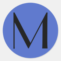 Monograma Deep Royal Black Modern Añadir nombre in