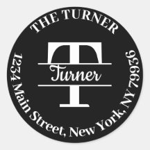 Monograma Elegante Cree Su Propia Dirección de Dev