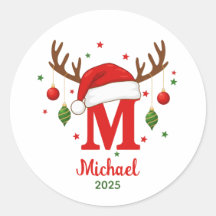 Monograma personalizado de Navidad Sombrero de San