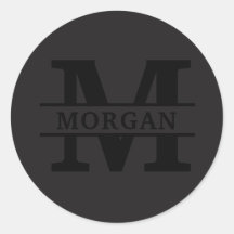 Monograma y nombre elegantes personalizados