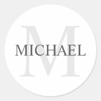 Monograma y nombre personalizados