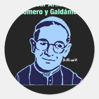 PEGATINA REDONDA MONSEÑOR OSCAR ROMERO 18 PRODUCTOS DE PERSONALIZAB