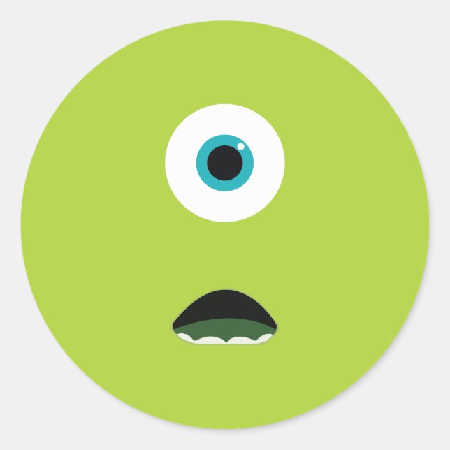 Pegatina Redonda Monster (Anverso)