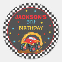 Monster Truck Rally Cumpleaños Party Decor Favor
