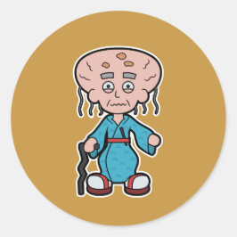 Pegatina Redonda Monster Yokai Nurarihyon