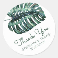 Monstera Palm Leaf Boda Tropical Gracias