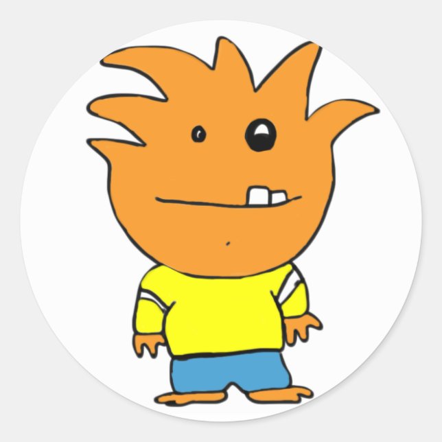 Pegatina Redonda MonsterBall (Anverso)