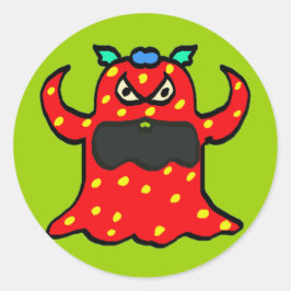 Pegatina Redonda monstruo
