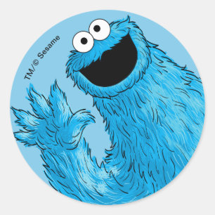 Pegatina Redonda Monstruo al final de esta historia Galleta