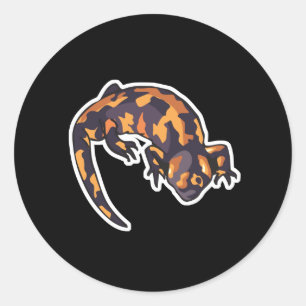 Pegatina Redonda monstruo gila