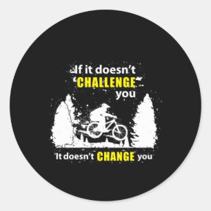 Pegatina Redonda Montaña Bicicleta Bicicleta MTB Bicicleta Gift