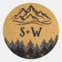 Montaña Destino simple clase mínima de Boda