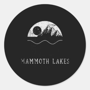 Pegatina Redonda Montañas Mammoth Lakes California Senderismo Al Ai