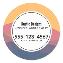 Montañas Rústicas Negocios Geométricos Minimalista