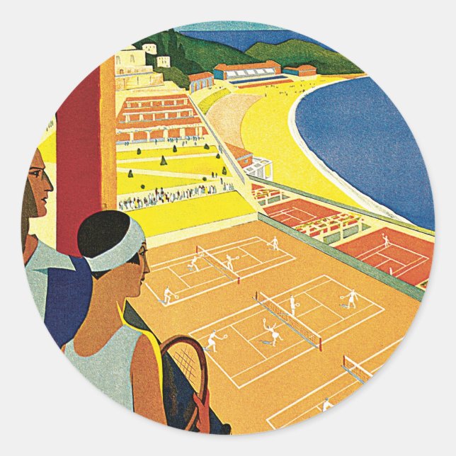 Pegatina Redonda Monte Carlo (Anverso)