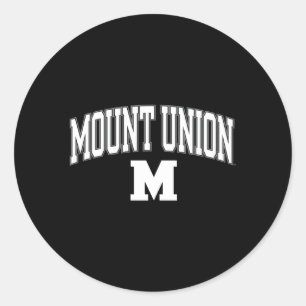 Pegatina Redonda Monte Union Purple Raiders Arco Sobre