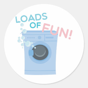 Pegatina Redonda Montones de diversión