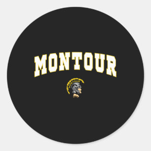 Pegatina Redonda Montour High School Spans C2