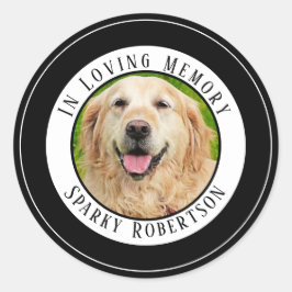 Pegatina Redonda Monumento al Mascota simple Personalizado