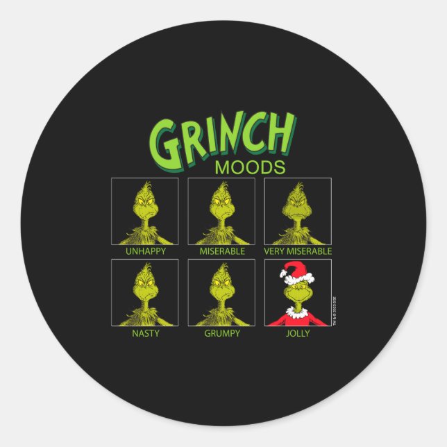 Pegatina Redonda Moods Chart Christmas Edition  (Anverso)