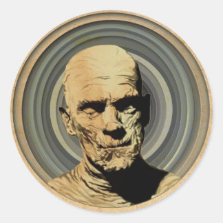 Pegatina Redonda Moody Mummy