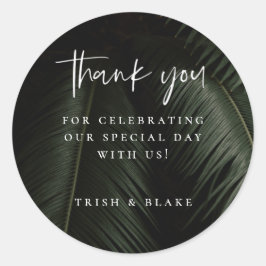 Pegatina Redonda Moody Tropics Gracias