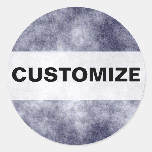 Pegatina Redonda Moon Walk (Anverso)