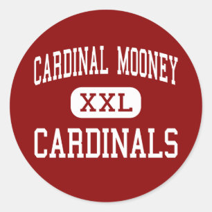 Pegatina Redonda Mooney cardinal - cardenales - alto - Youngstown