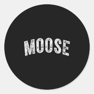 Pegatina Redonda Moose
