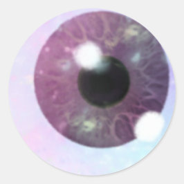 Pegatina Redonda morado