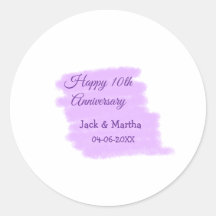 Morado salpicón acuático moderno 10 aniversario