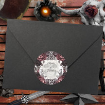 Morado Y Negro Moody Boda Oscuro