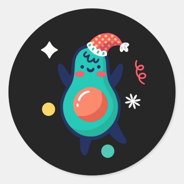 Pegatina Redonda Moriah Elizabeth, el dinosaurio (Anverso)