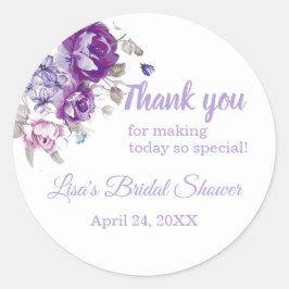 Pegatina Redonda Morple Floral Gracias Pegatinas De Ducha