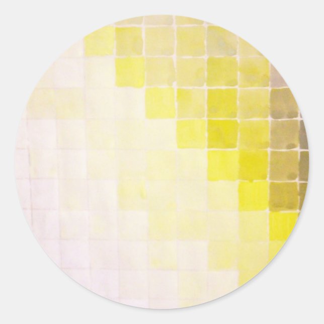 Pegatina Redonda Mosaico (Anverso)