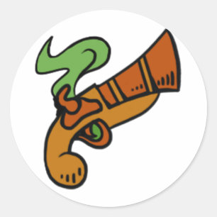 Pegatina Redonda Mosquetero Pirate101