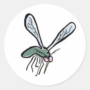 Pegatina Redonda mosquito