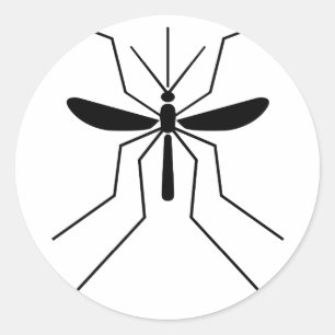 Pegatina Redonda Mosquito