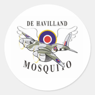 Pegatina Redonda mosquito de haviland