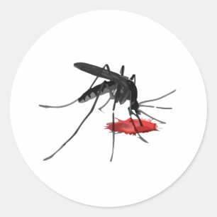 Pegatina Redonda Mosquito Suck