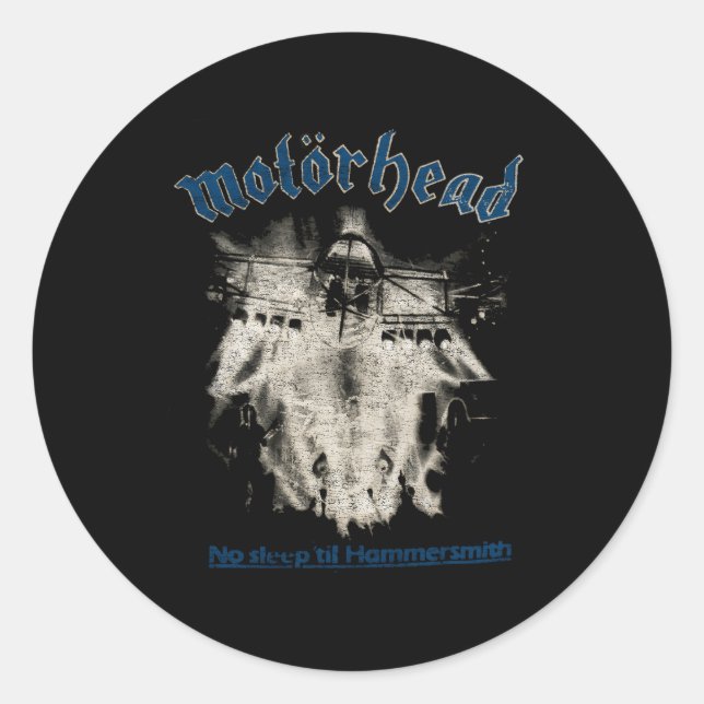 Pegatina Redonda Motã・Rhead No Sleep Til Hammersmith (Anverso)