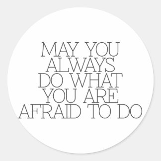 Pegatina Redonda Motivación, inspiración, palabras de sabiduría. ci