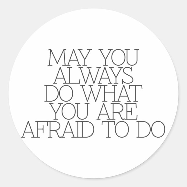 Pegatina Redonda Motivación, inspiración, palabras de sabiduría. ci (Anverso)