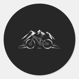 Pegatina Redonda Motivación para Bicicleta de Carreras de Ciclismo 