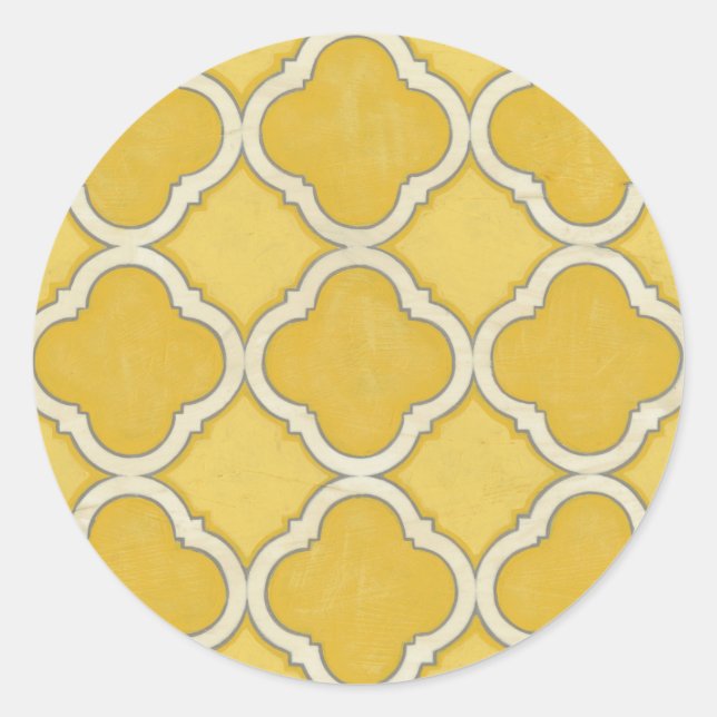 Pegatina Redonda Motivos de mercado I (Anverso)