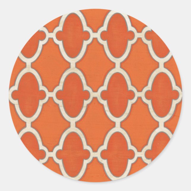 Pegatina Redonda Motivos de mercado III (Anverso)