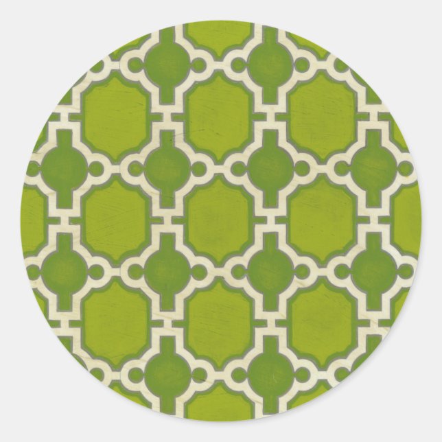 Pegatina Redonda Motivos de mercado IV (Anverso)