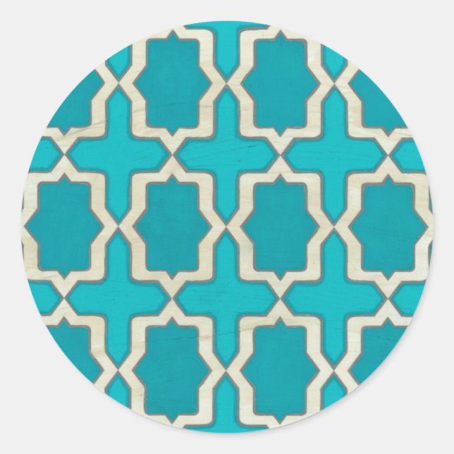 Pegatina Redonda Motivos de mercado V (Anverso)