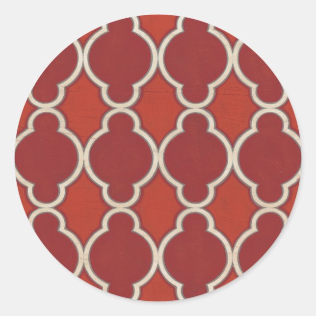 Pegatina Redonda Motivos de mercado VII (Anverso)